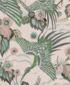 Paradise Wings Wallpaper, Rose Mint