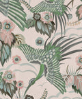 Paradise Wings Wallpaper, Rose Mint