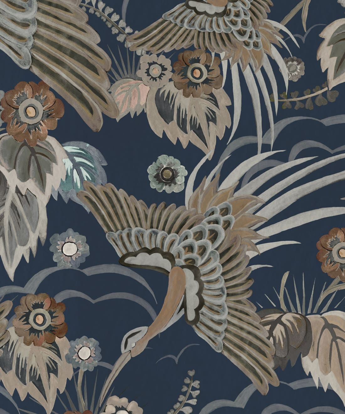 Paradise Wings Wallpaper, Sapphire