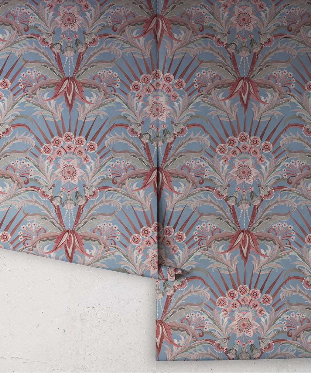 Morning Flowers Wallpaper, Cornflower