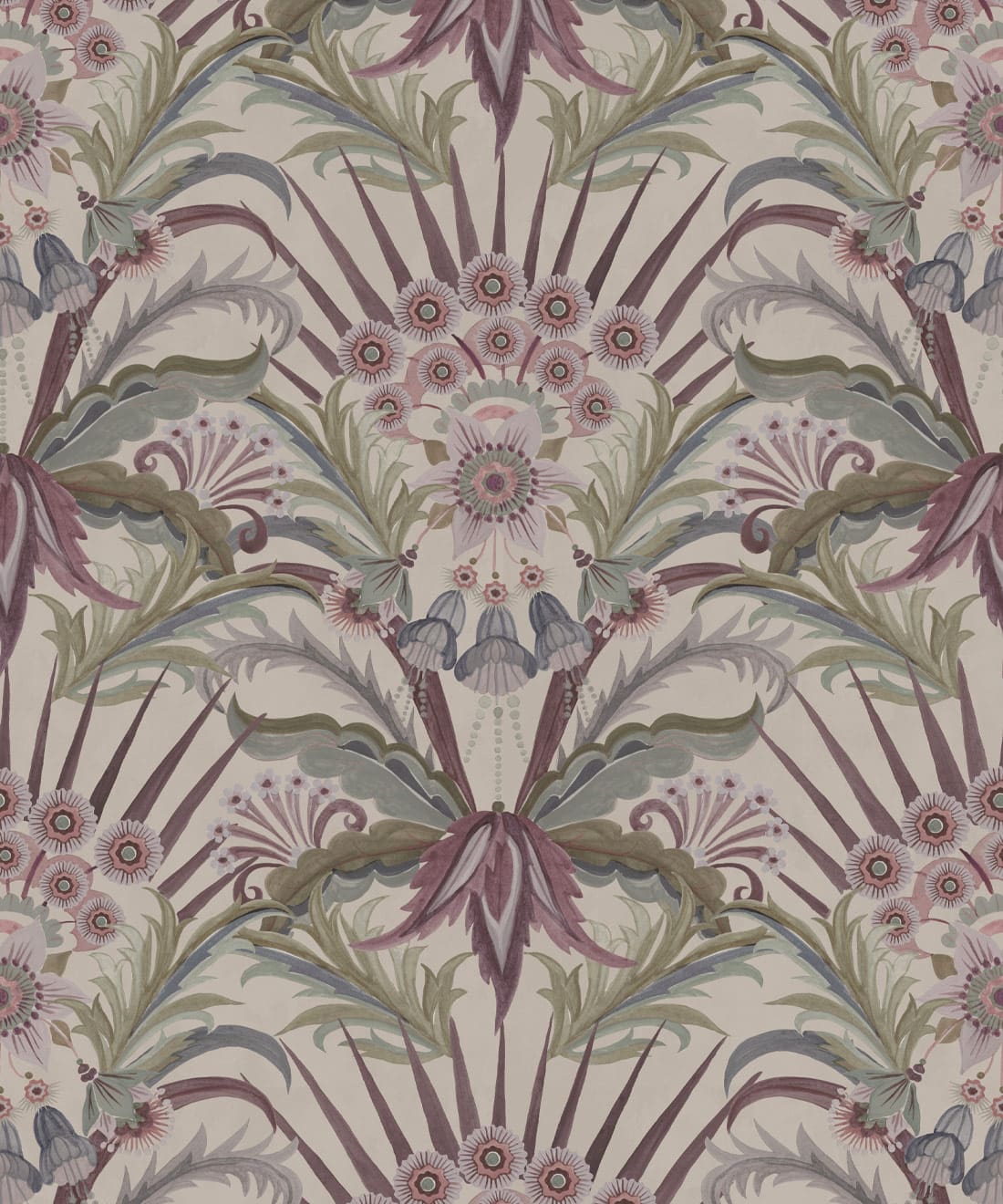 Morning Flowers Wallpaper, Lavender