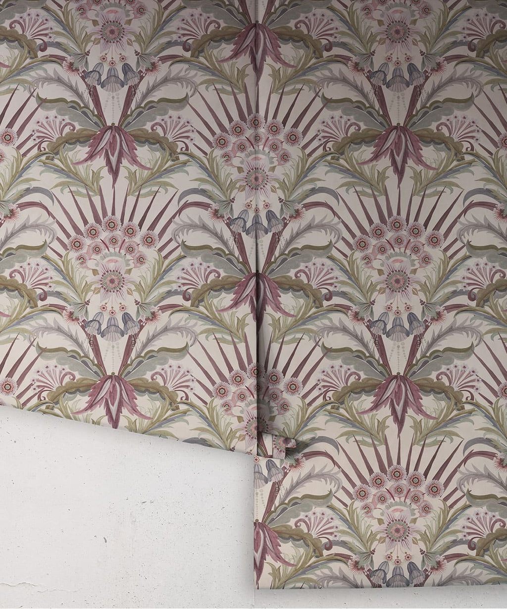 Morning Flowers Wallpaper, Lavender