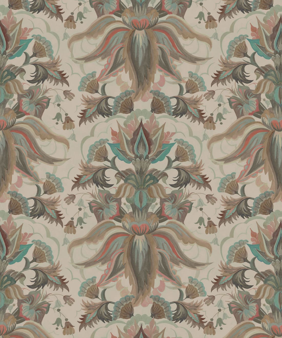 Sunset Lillies Wallpaper, Almond