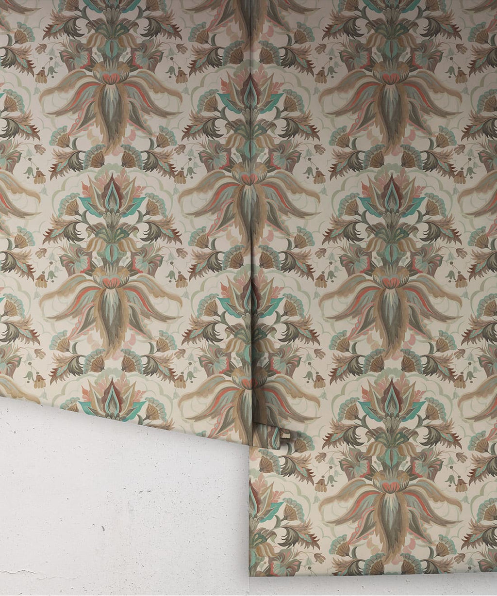 Sunset Lillies Wallpaper, Almond
