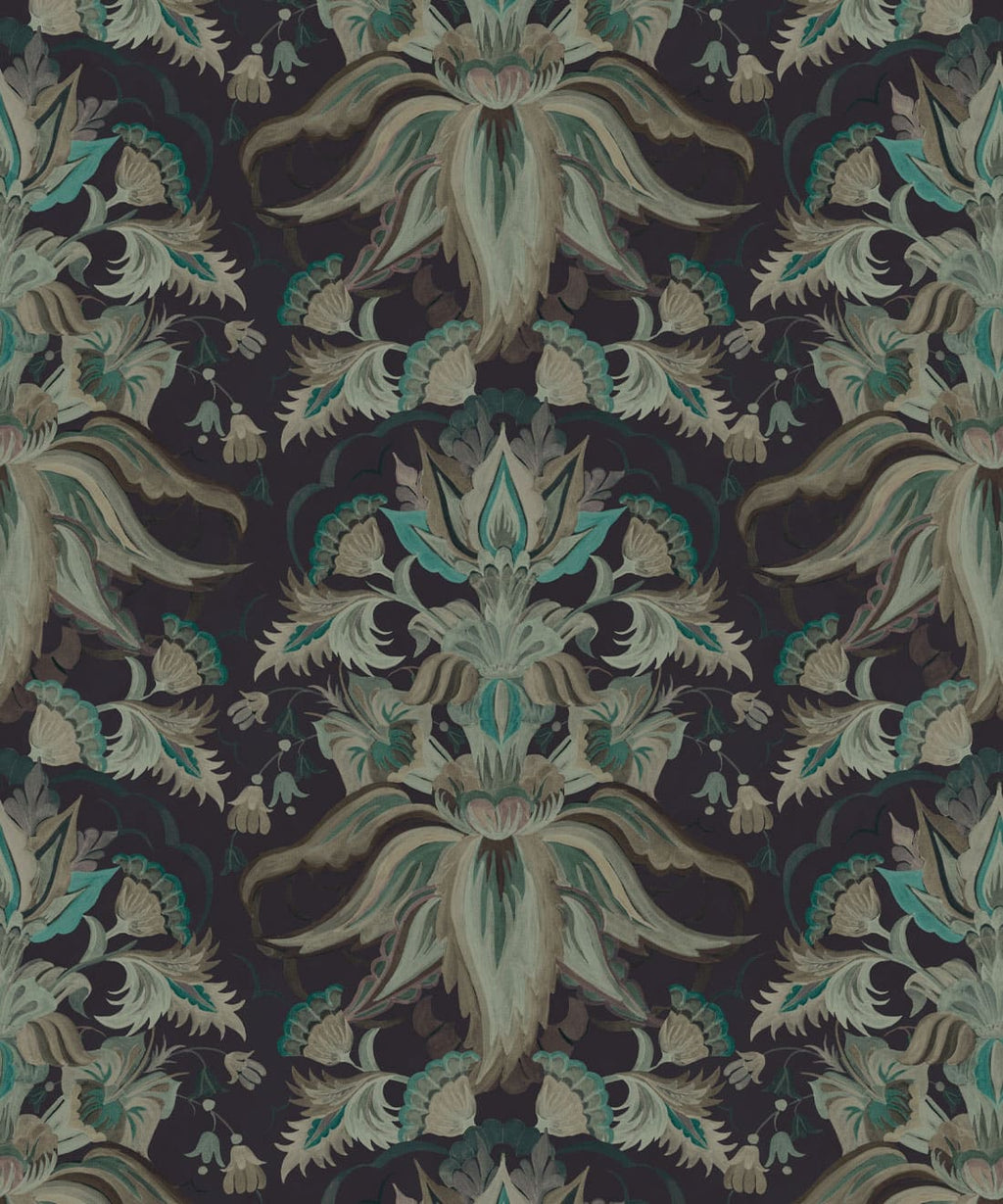 Sunset Lillies Wallpaper, Deep Sea
