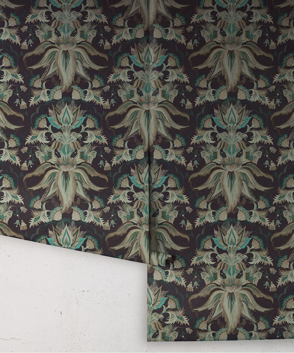 Sunset Lillies Wallpaper, Deep Sea