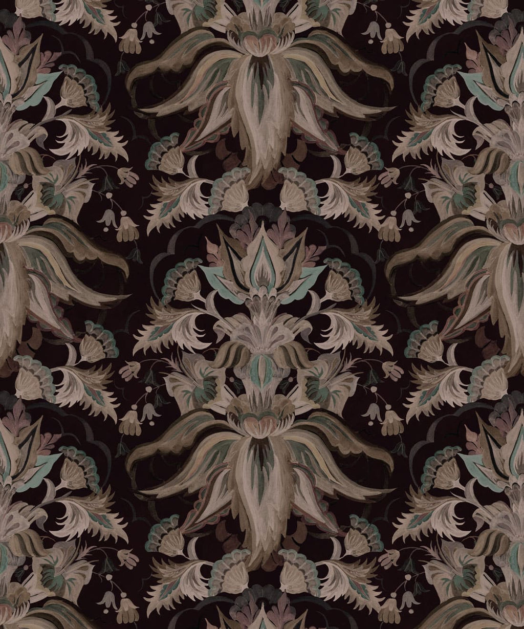 Sunset Lillies Wallpaper, Ink
