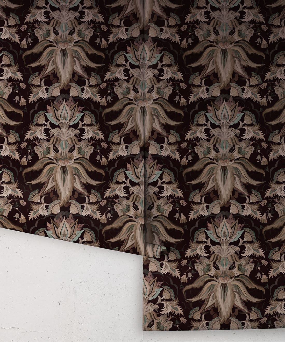 Sunset Lillies Wallpaper, Ink