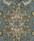 Hummingbird Garden Wallpaper, Denim