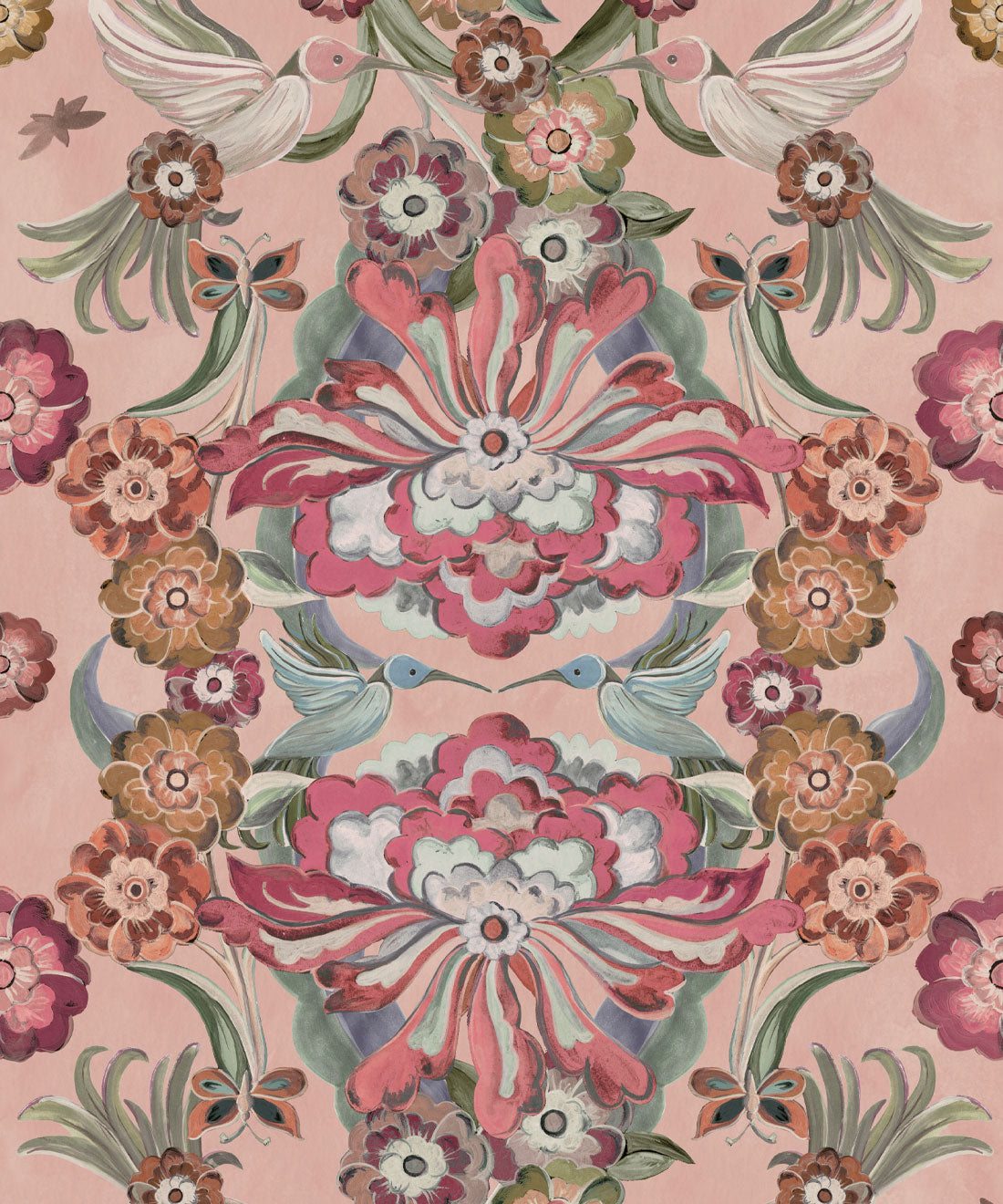 Hummingbird Garden Wallpaper, Fairy Floss