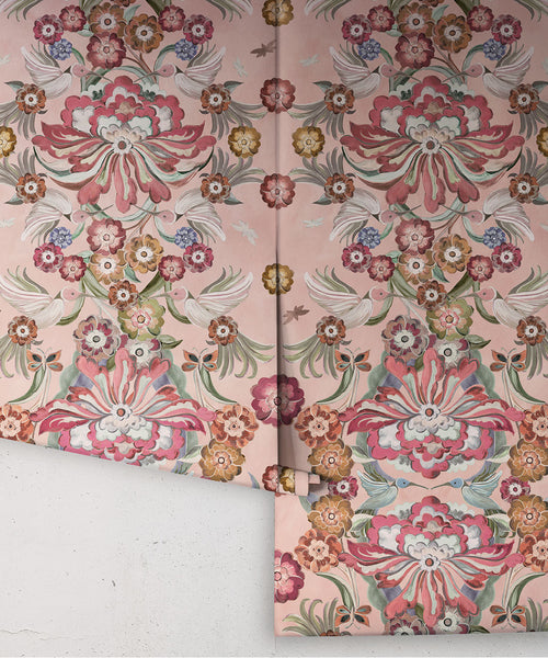 Hummingbird Garden Wallpaper, Fairy Floss