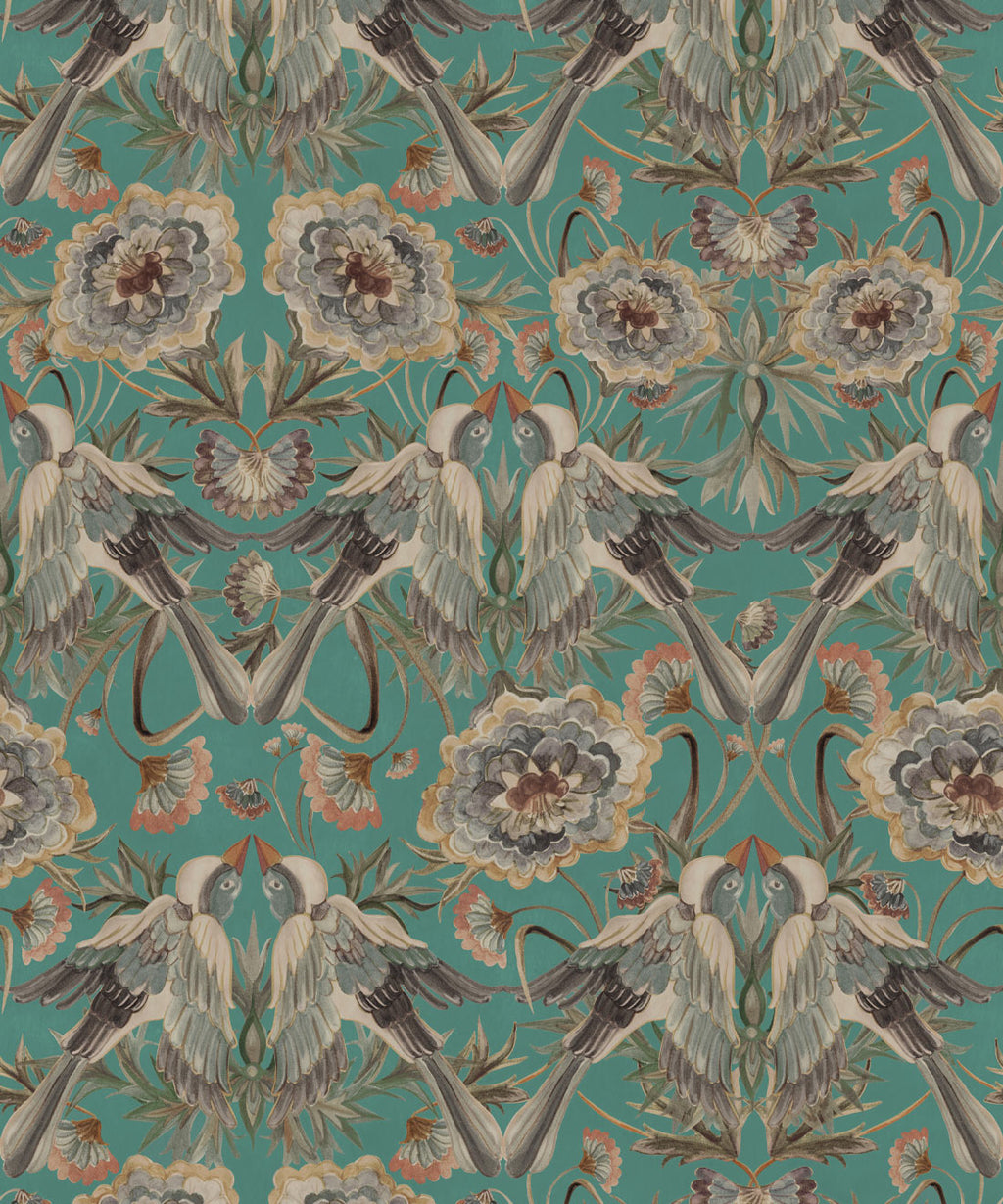 Paloma Wallpaper, Teal