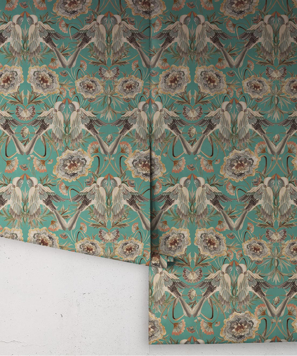 Paloma Wallpaper, Teal