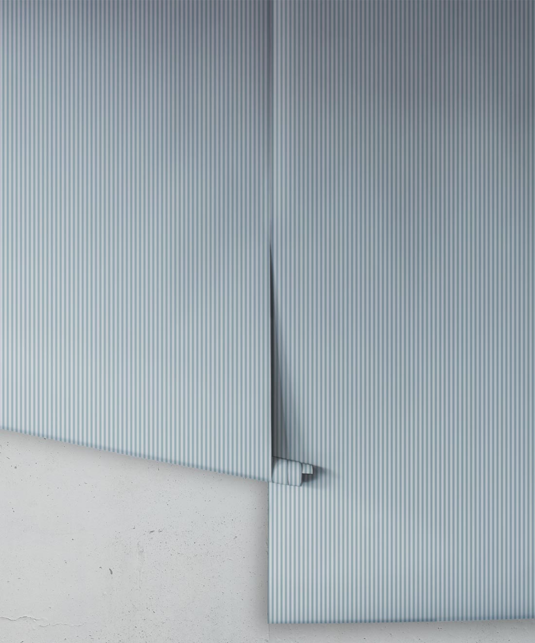 Ticking Stripe (Future Traditions) Wallpaper, Celadon Drift