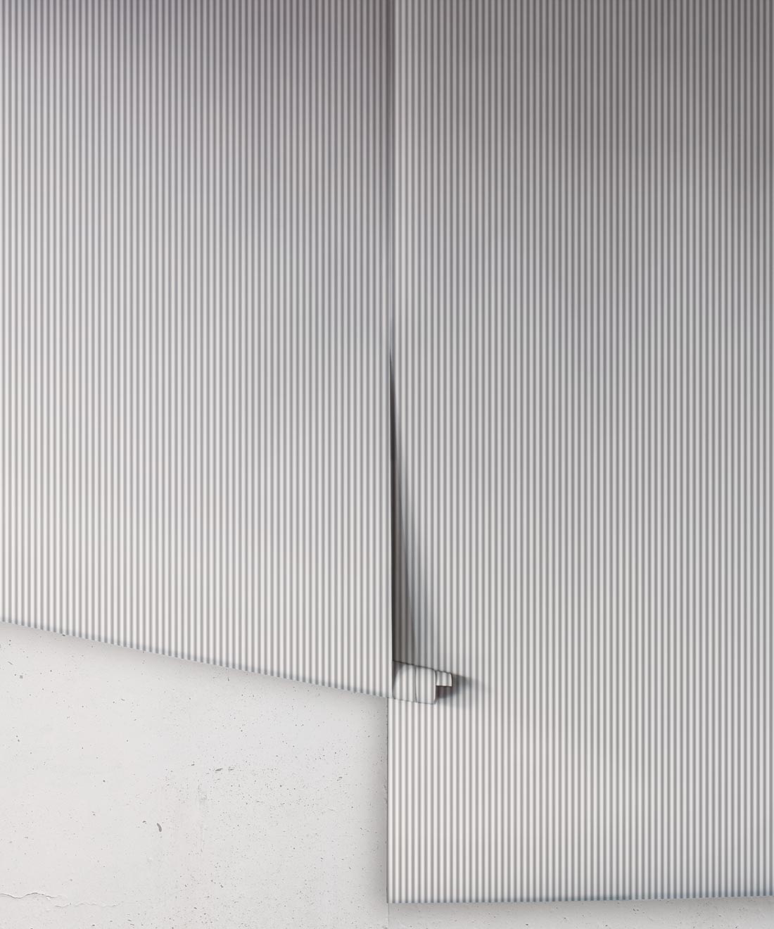 Ticking Stripe (Heritage Hall) Wallpaper, Cobblestone