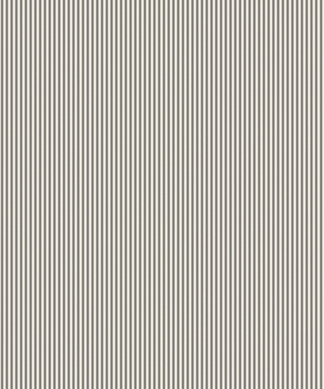 Ticking Stripe (Heritage Hall) Wallpaper, Estate Black