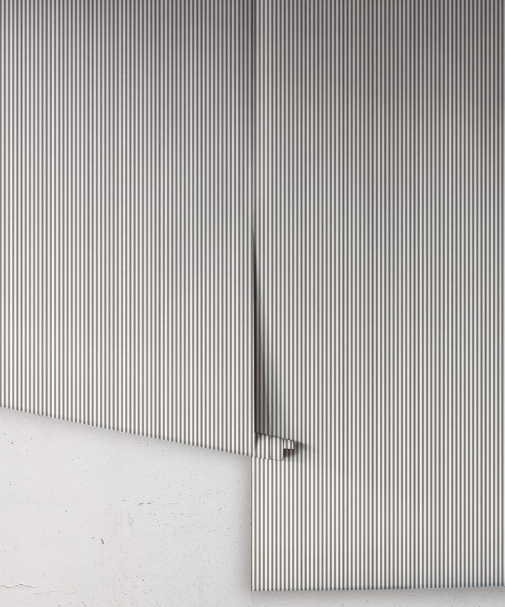Ticking Stripe (Heritage Hall) Wallpaper, Estate Black