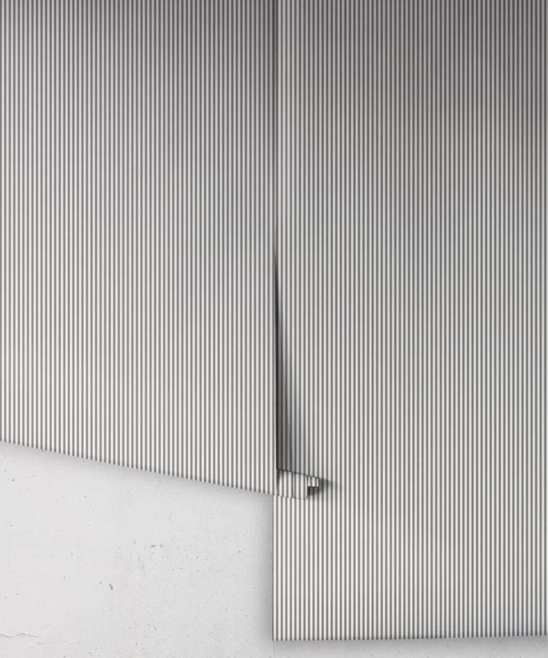 Ticking Stripe (Heritage Hall) Wallpaper, Estate Black
