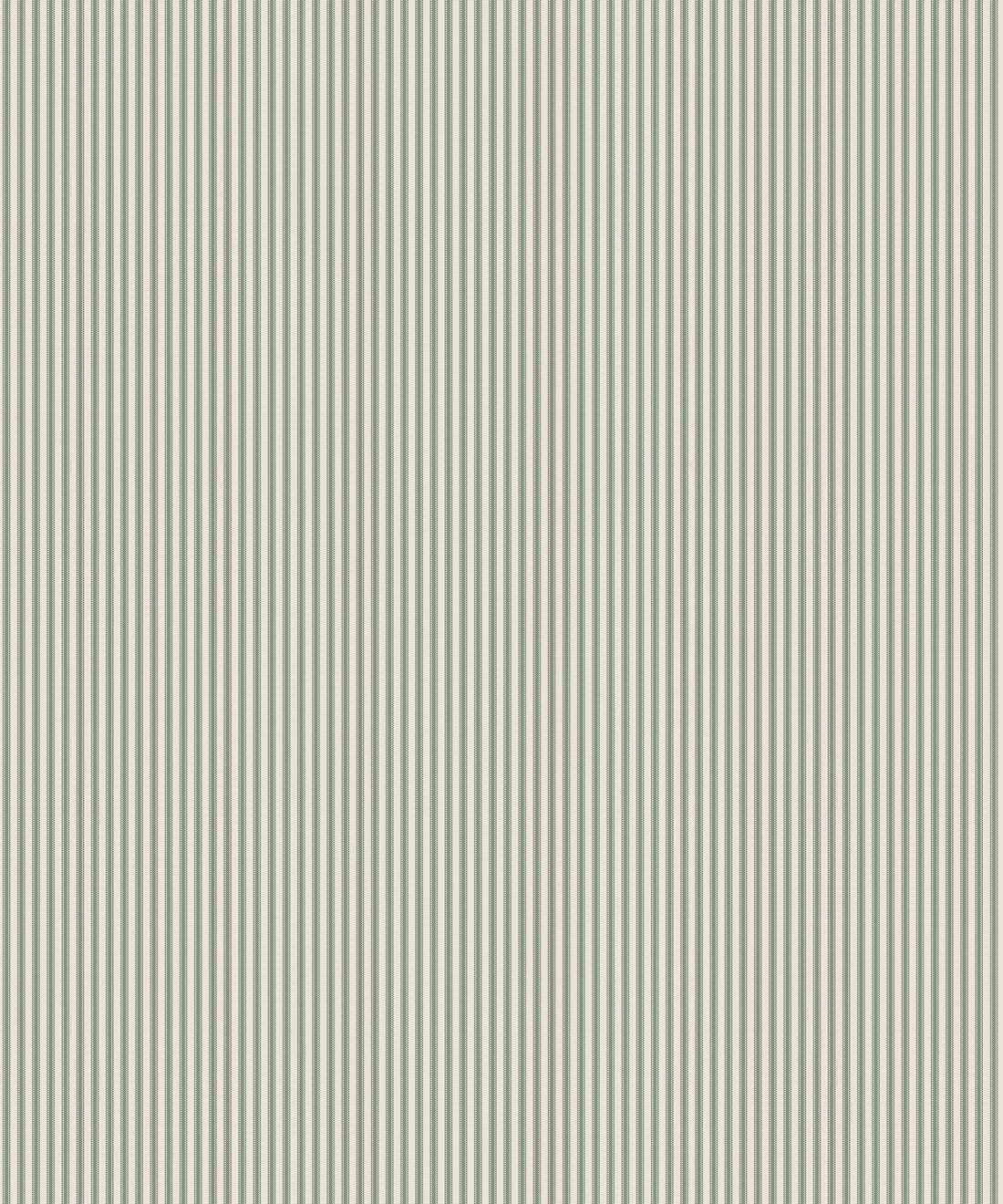 Ticking Stripe (Heritage Hall) Wallpaper, English Moss