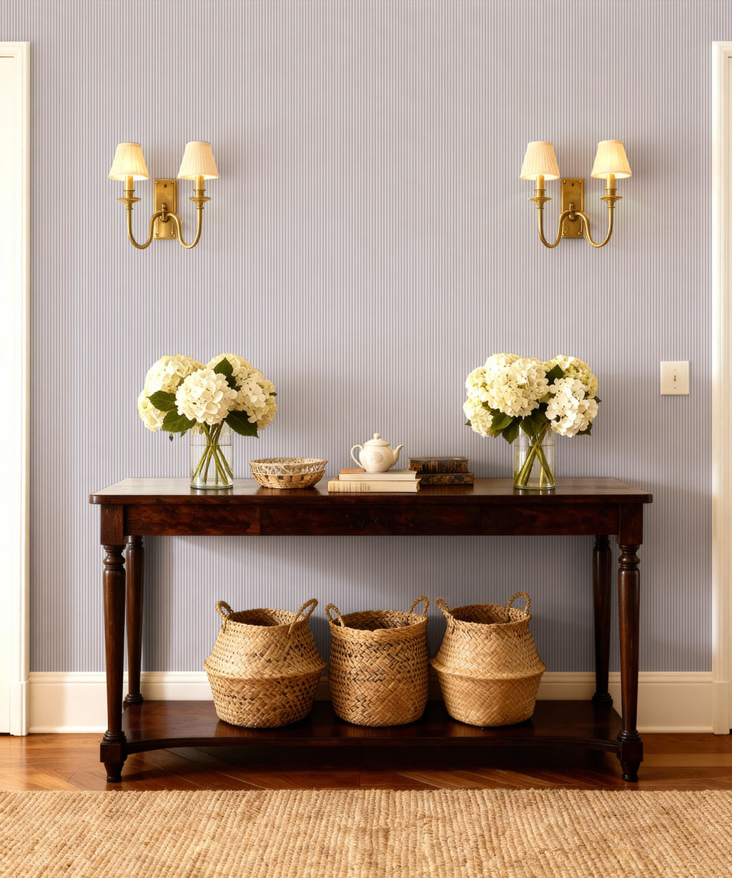 Ticking Stripe (Future Traditions) Wallpaper, Heatherfield