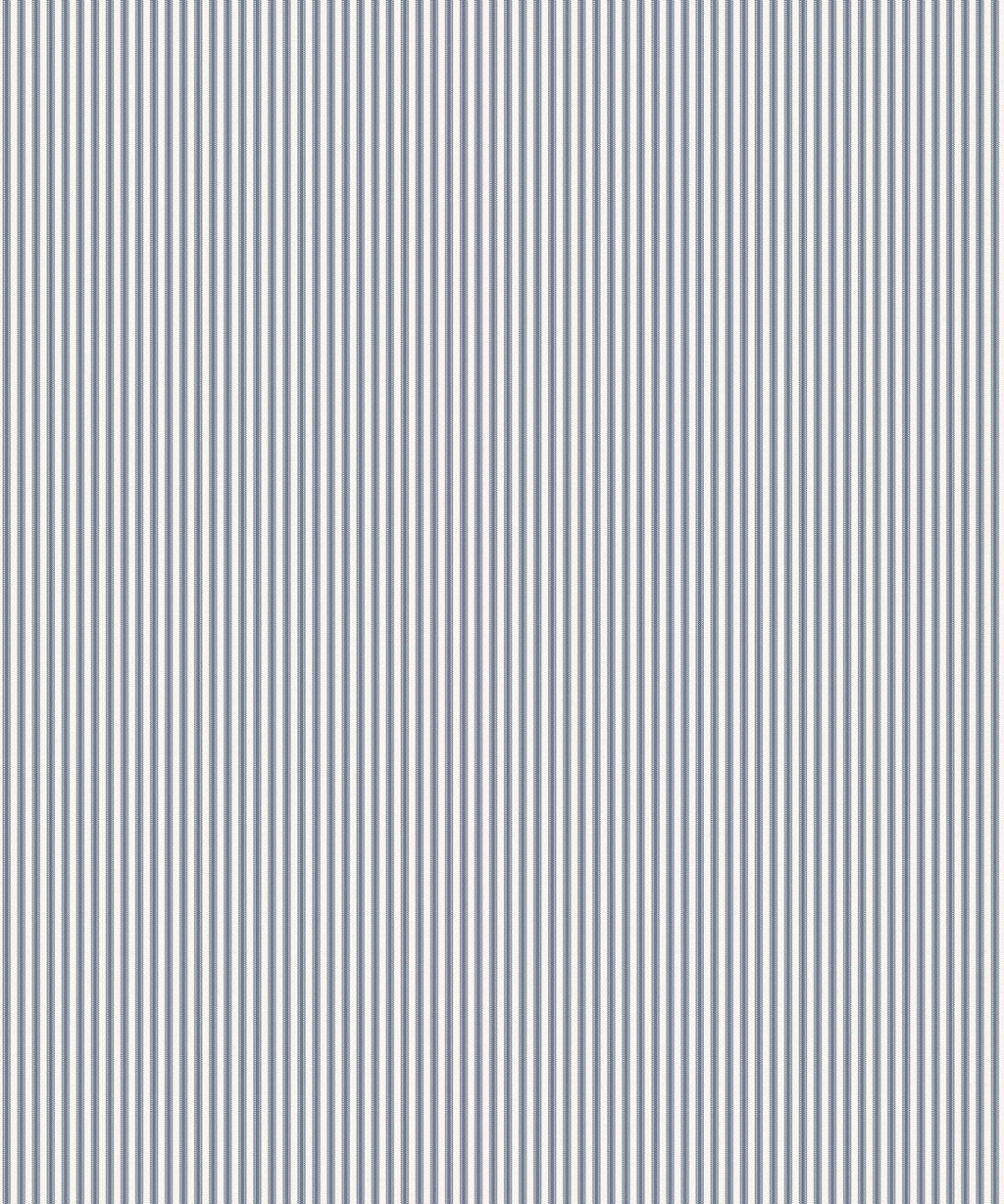 Ticking Stripe (Heritage Hall) Wallpaper, Harbour Navy