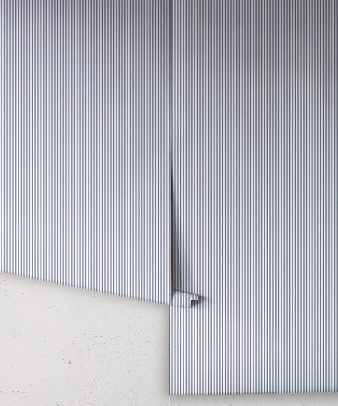 Ticking Stripe (Heritage Hall) Wallpaper, Harbour Navy