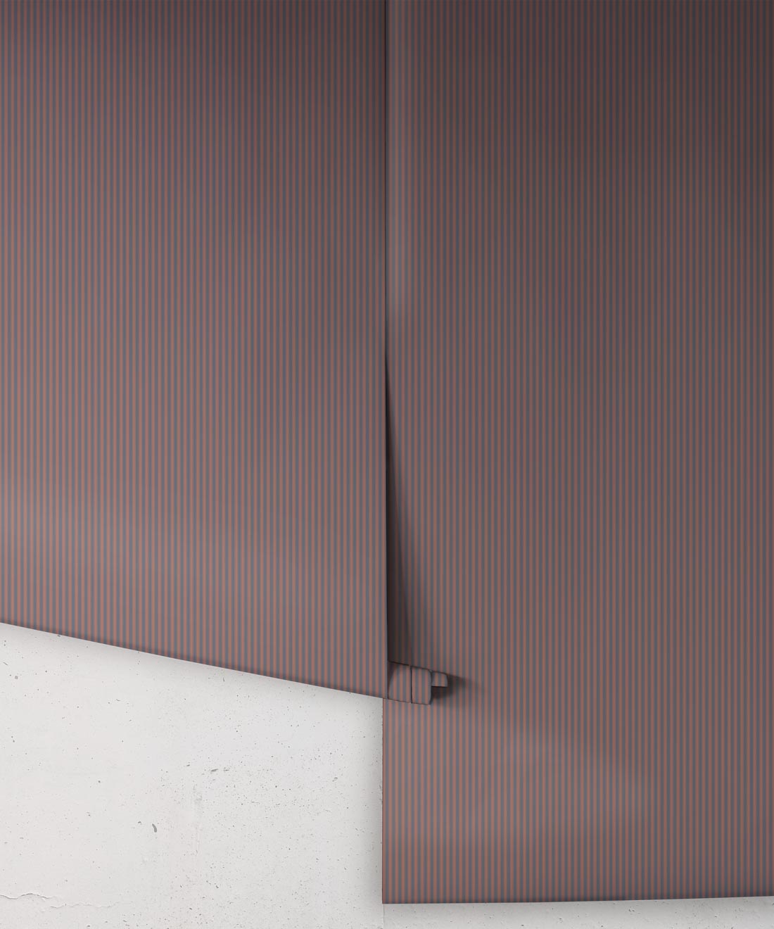 Ticking Stripe (Future Traditions) Wallpaper, Ironstone Clay