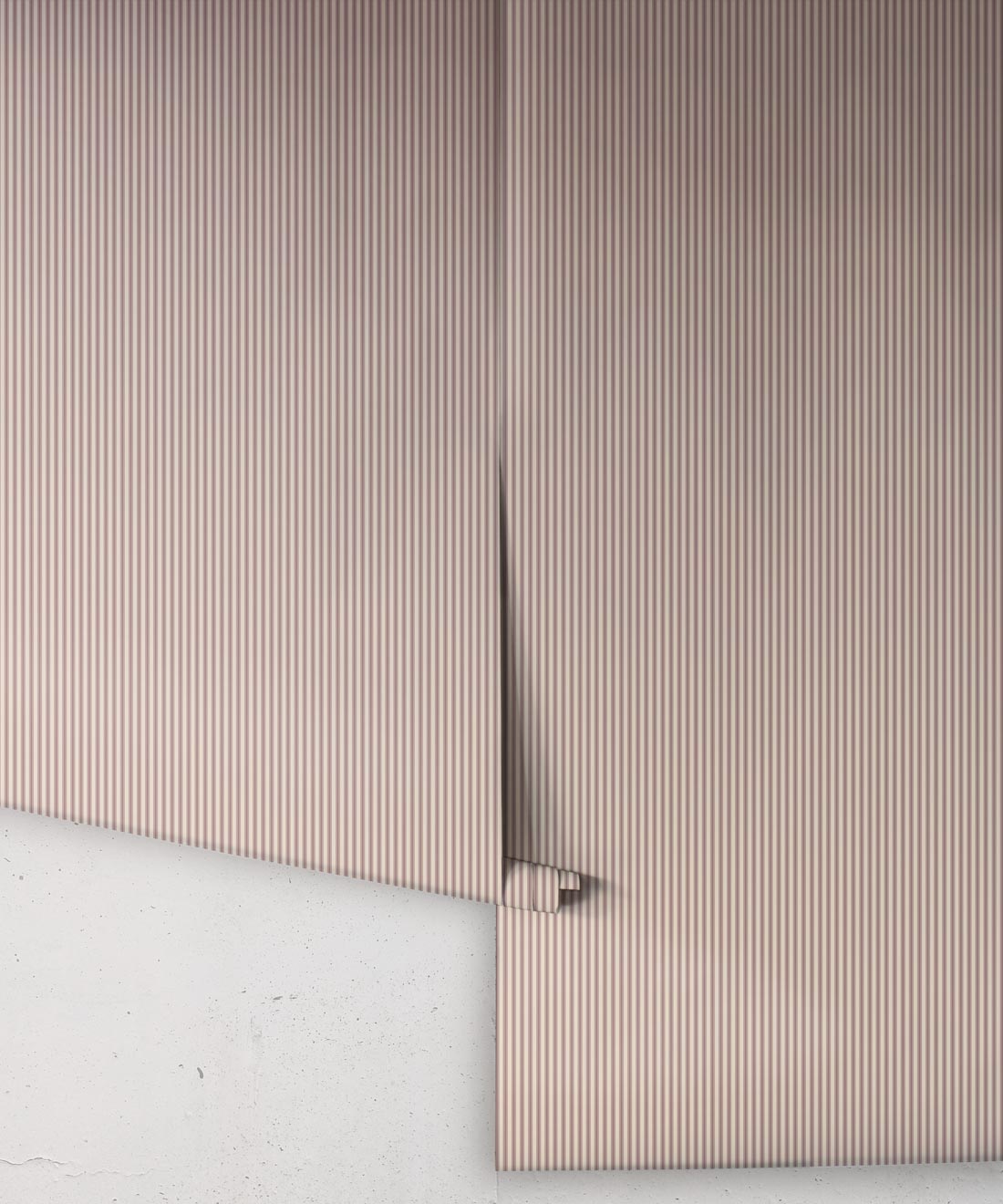 Ticking Stripe (Future Traditions) Wallpaper, Mulberry Hearth