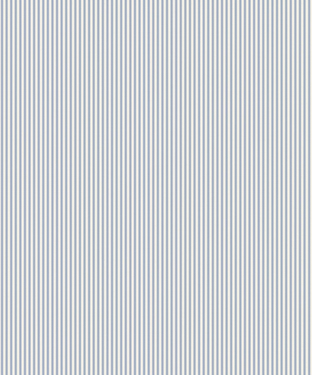 Ticking Stripe (Heritage Hall) Wallpaper, Provencal Blue