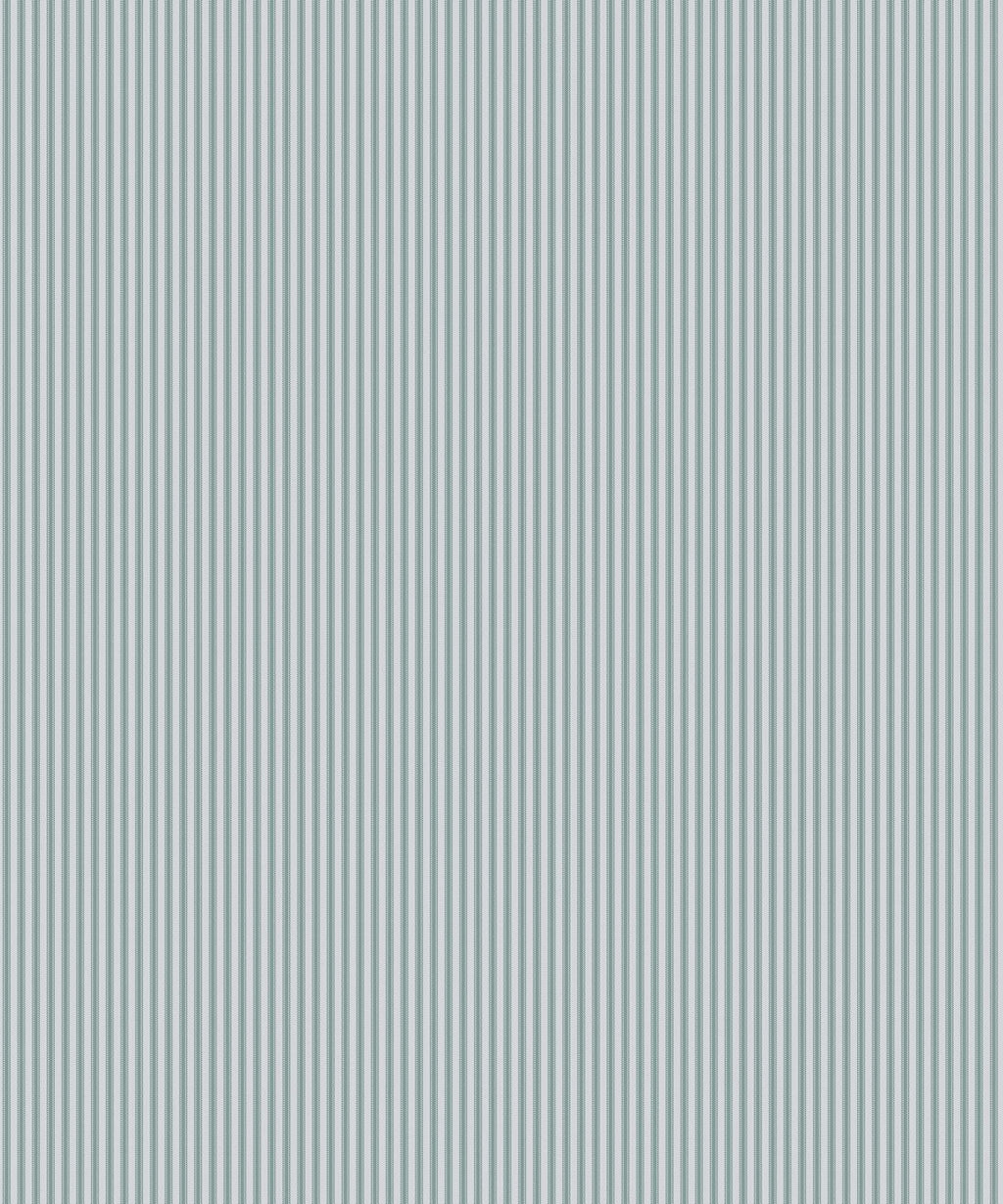 Ticking Stripe (Future Traditions) Wallpaper, Seaside Fog