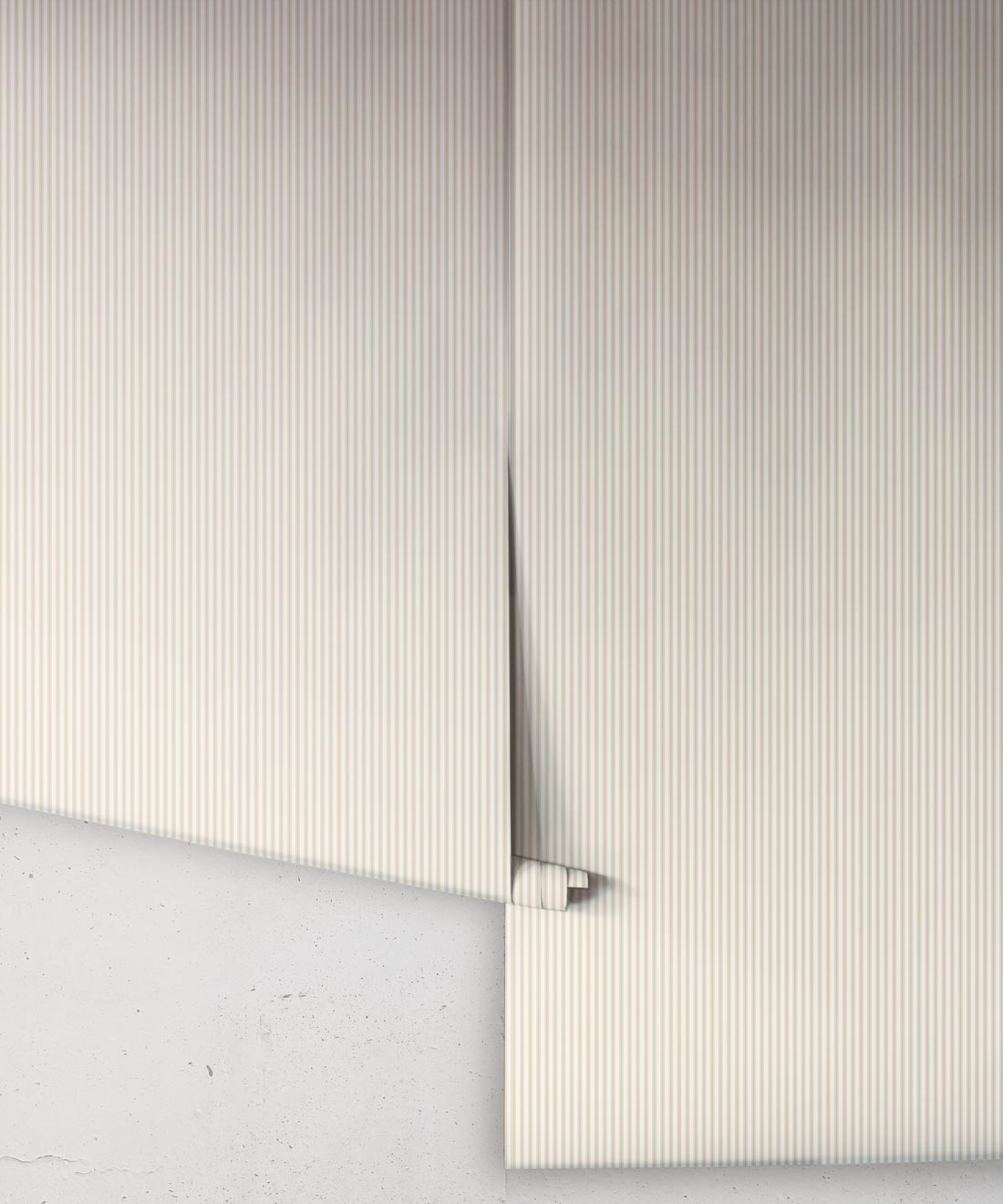 Ticking Stripe (Heritage Hall) Wallpaper, Sandstone