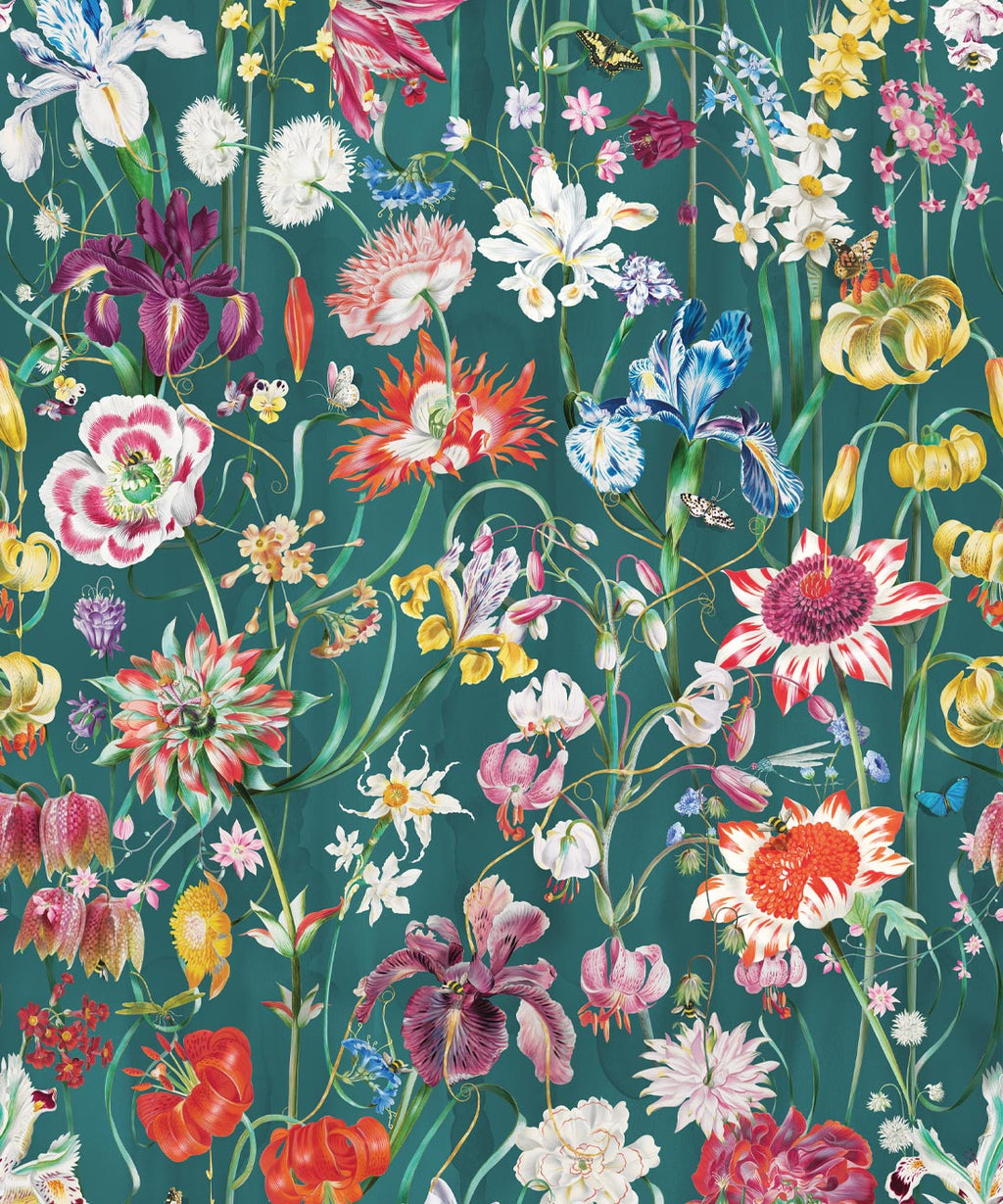 J’Adore Wallpaper, Teal