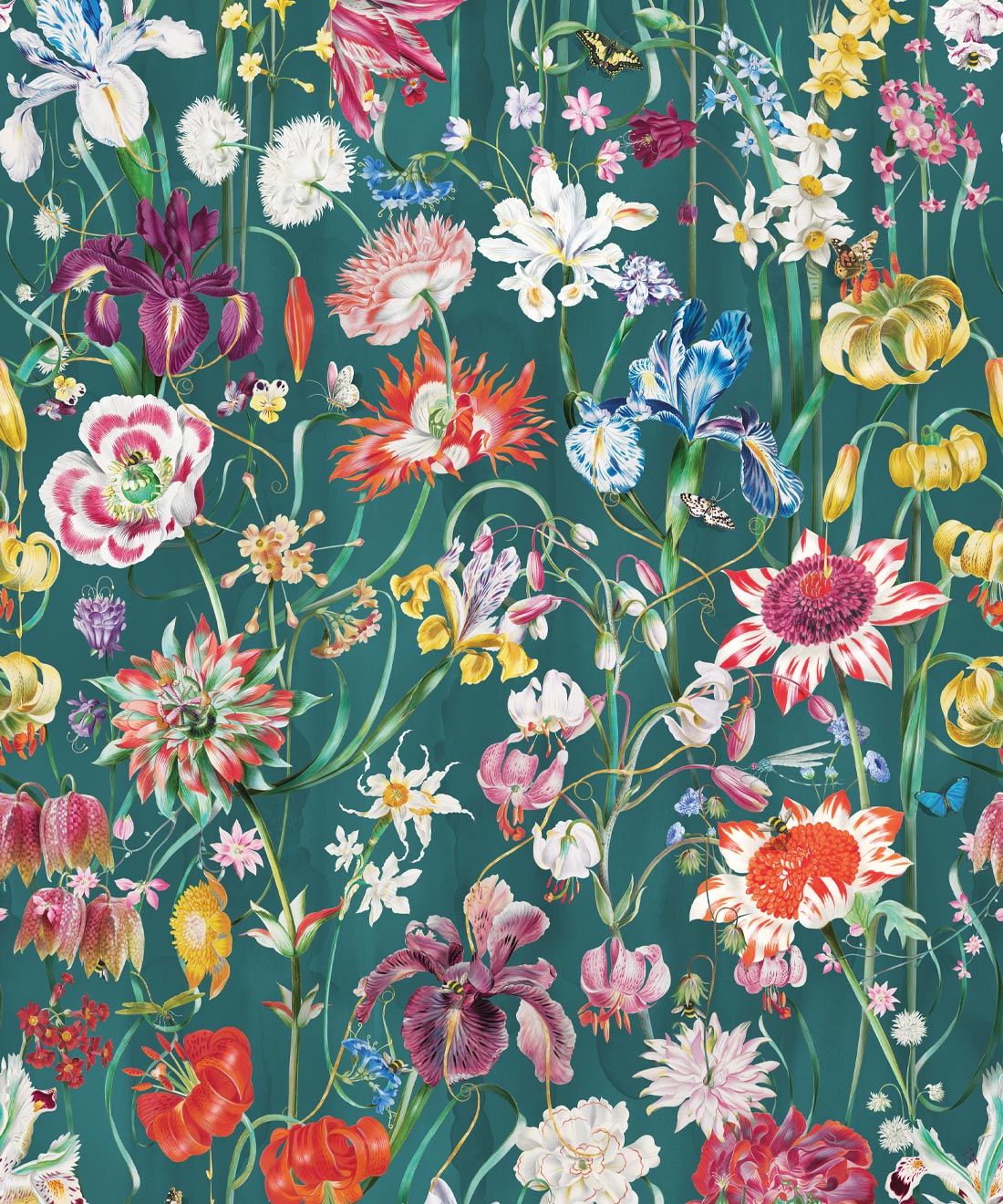 J’Adore Wallpaper, Teal