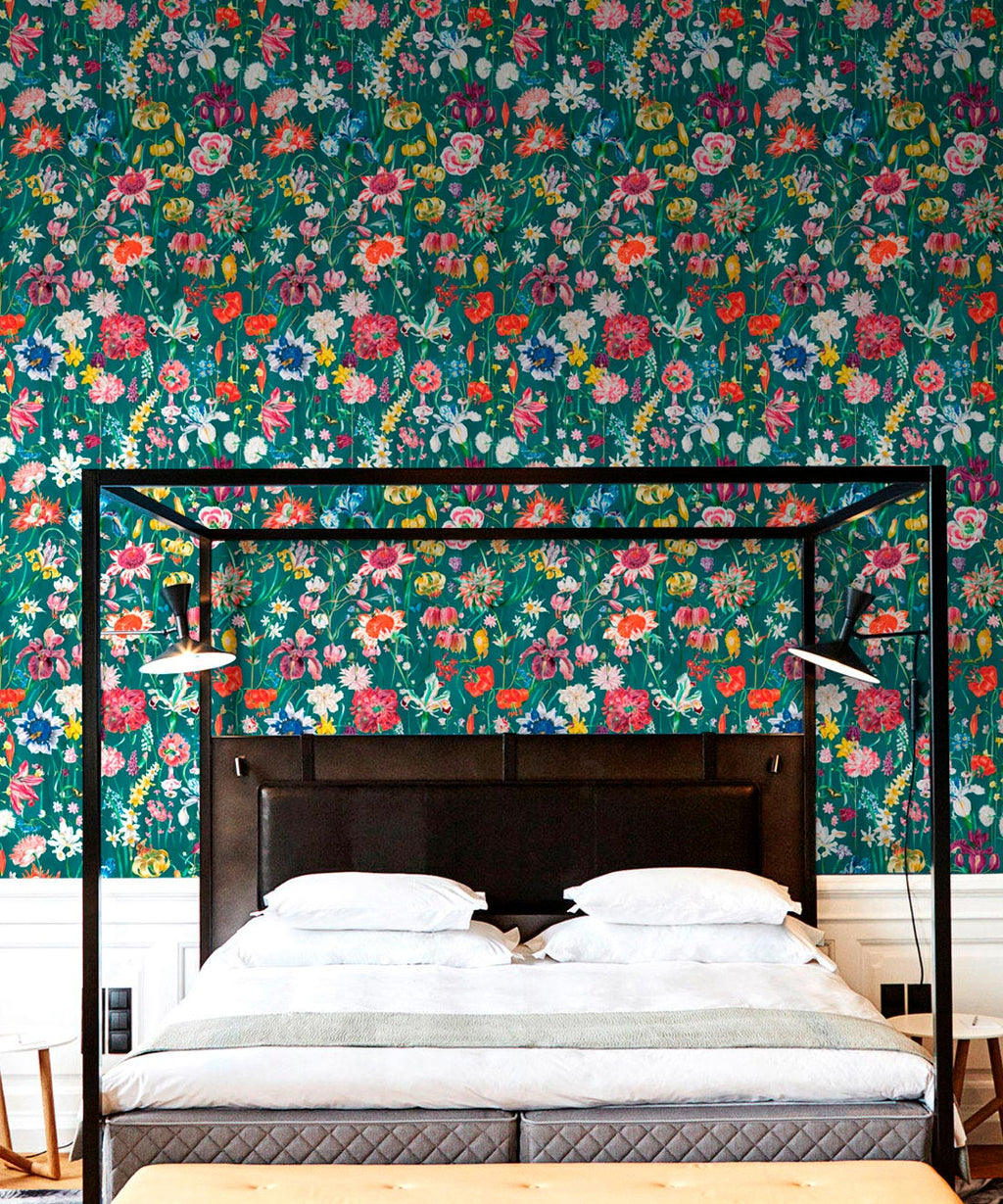 J’Adore Wallpaper, Teal