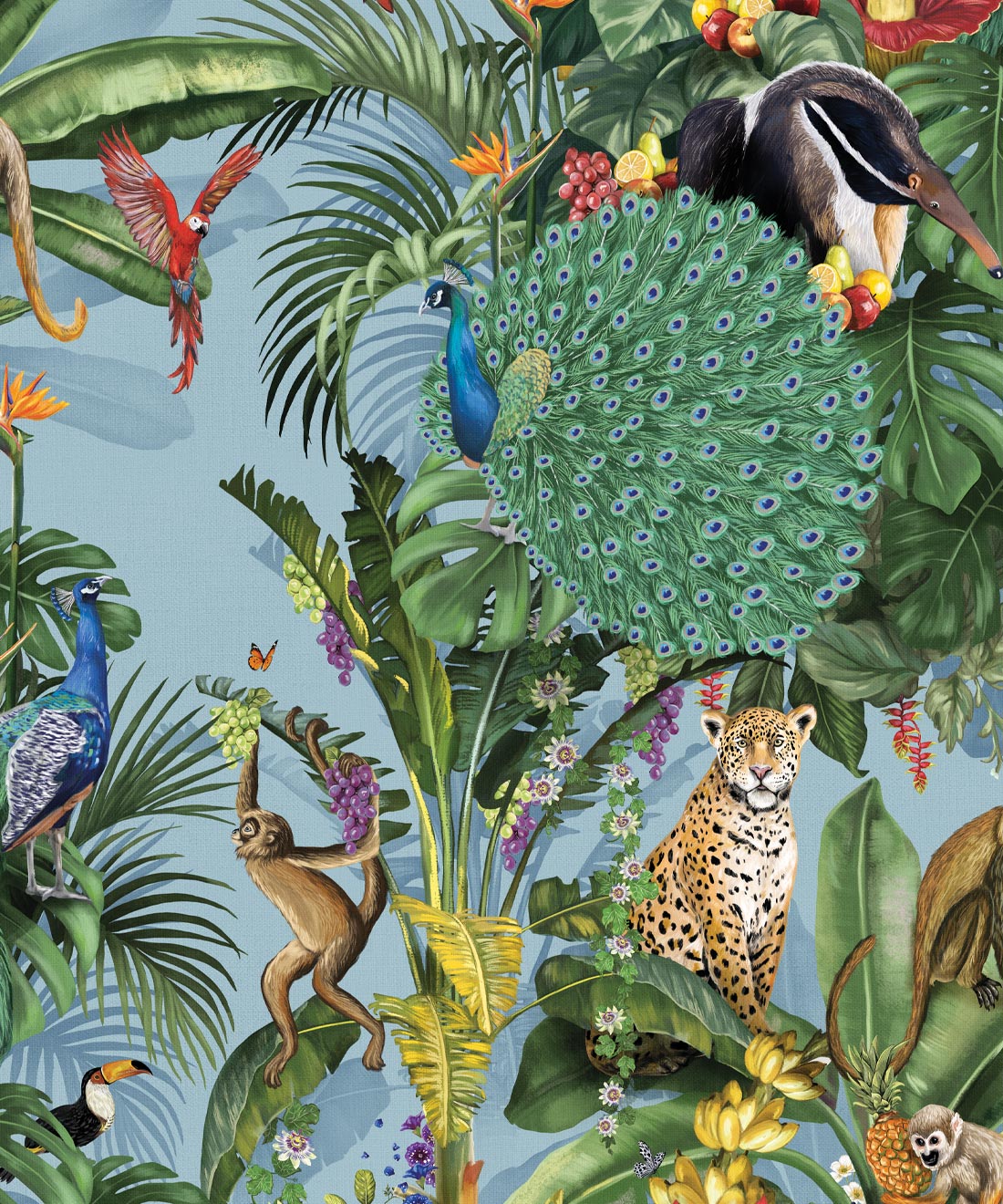 Festa Wallpaper, Blue