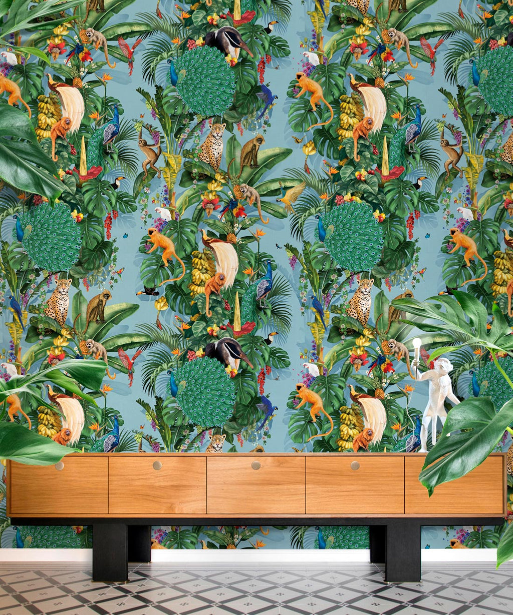 Festa Wallpaper, Blue