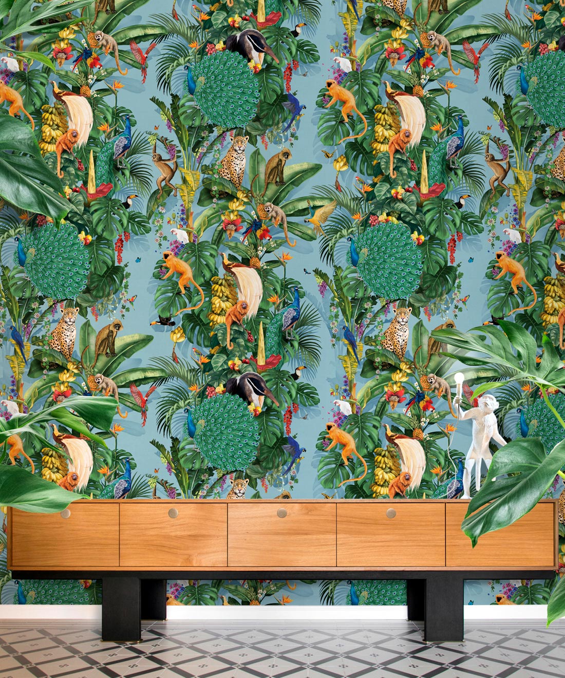 Festa Wallpaper, Blue