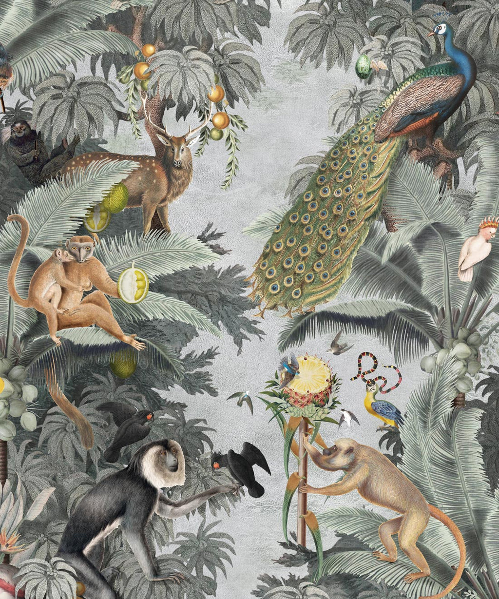 Arcadia Wallpaper, Grey