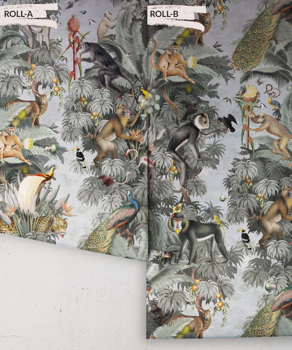 Arcadia Wallpaper, Grey