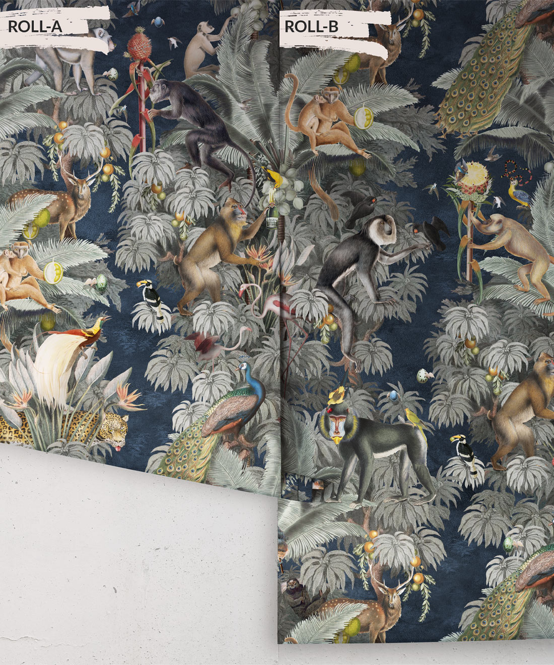 Arcadia Wallpaper, Navy