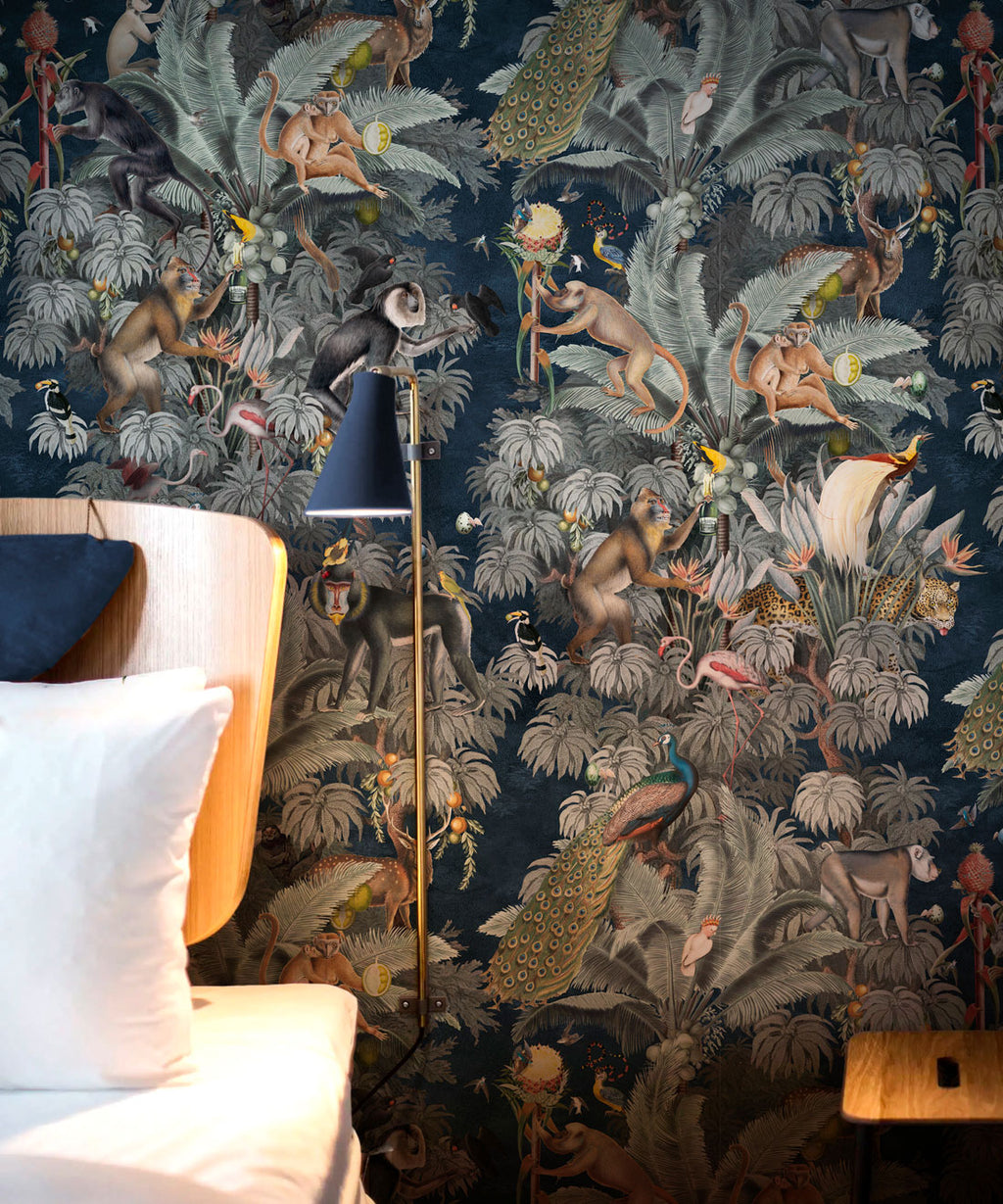 Arcadia Wallpaper, Navy