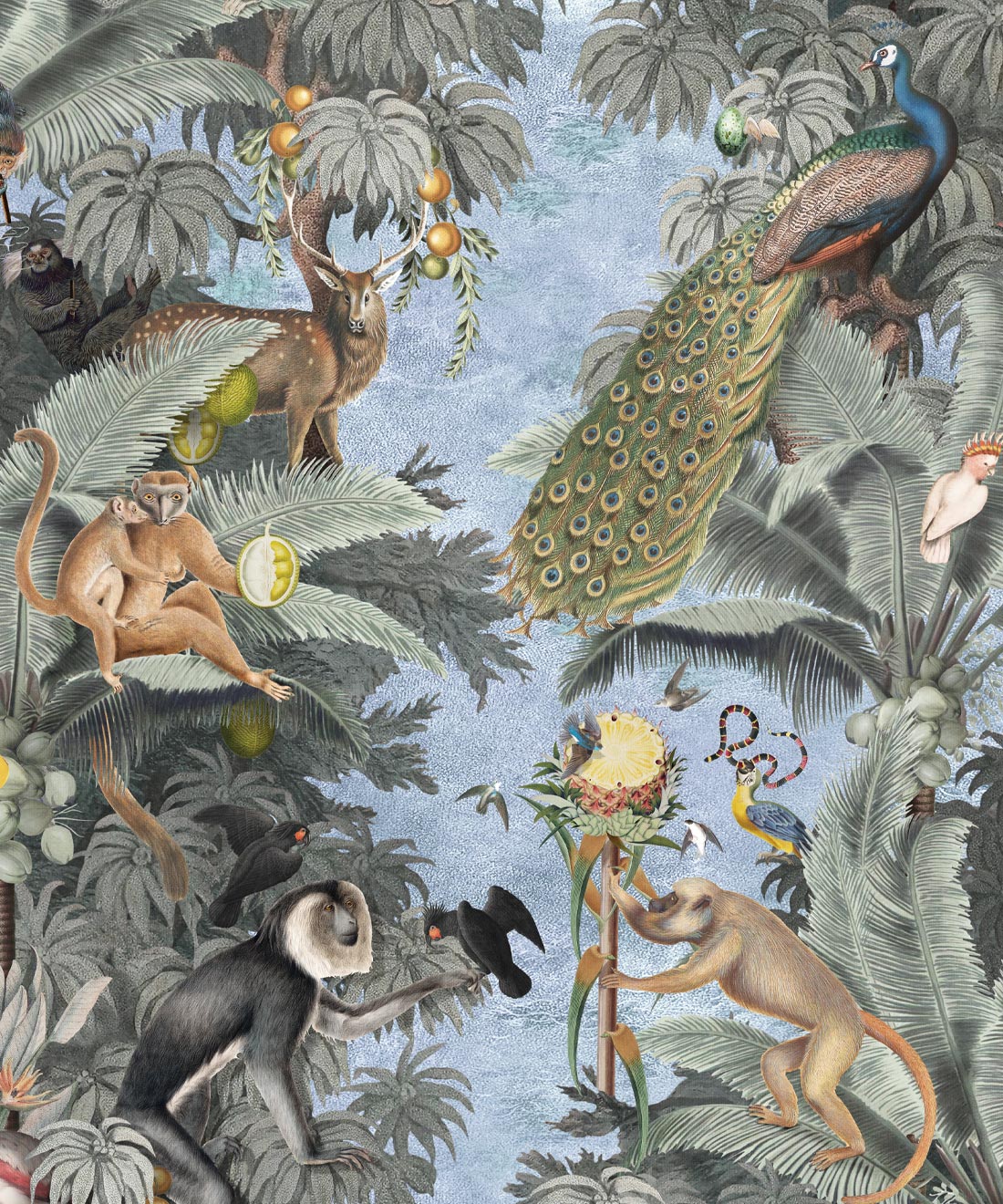 Arcadia Wallpaper, Sky Blue