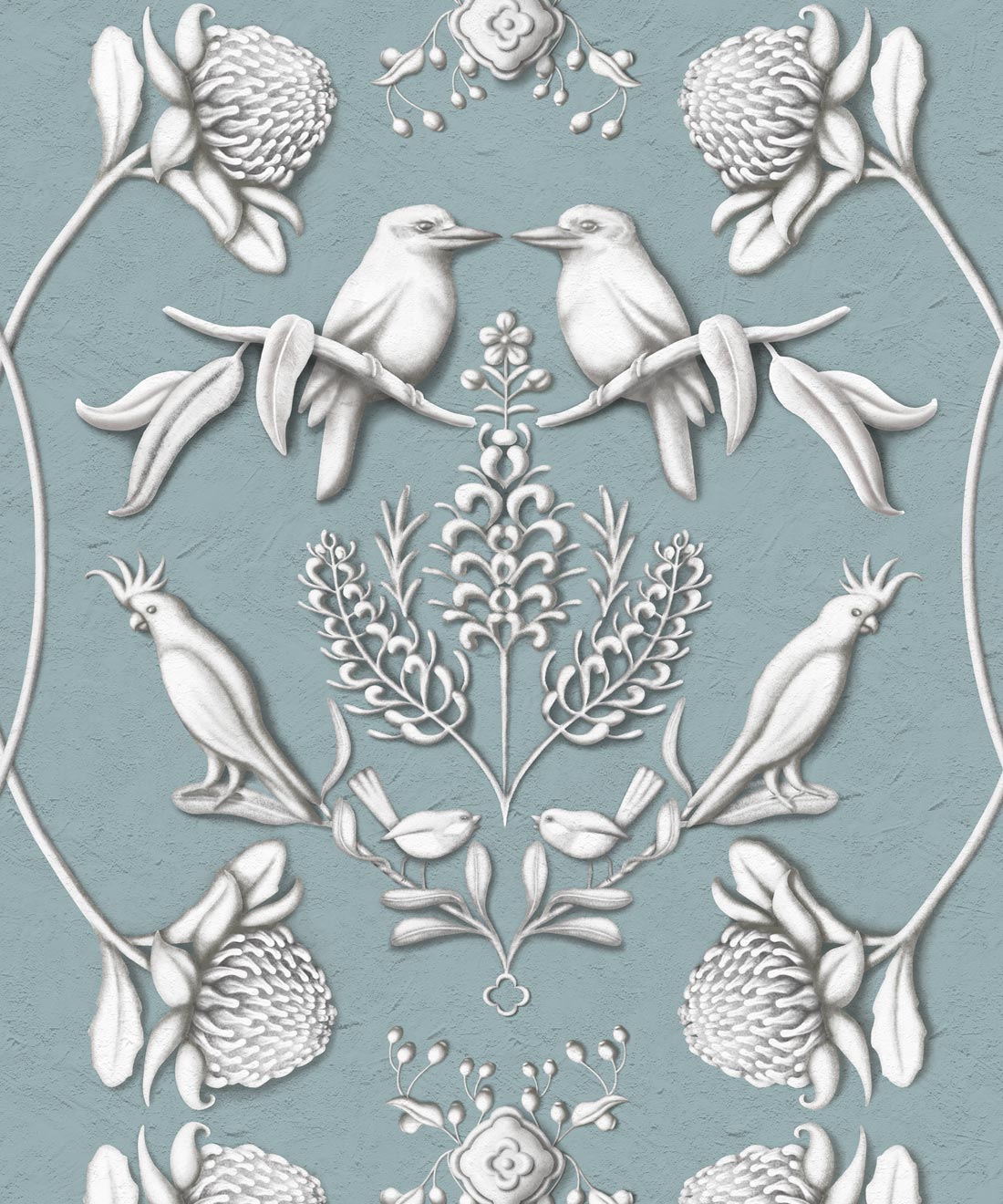 Australis Wallpaper, Duck Egg