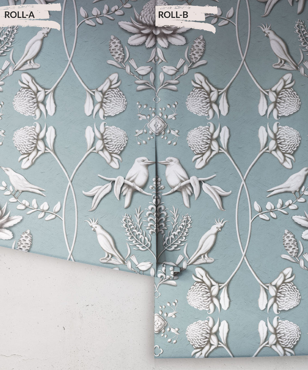 Australis Wallpaper, Duck Egg