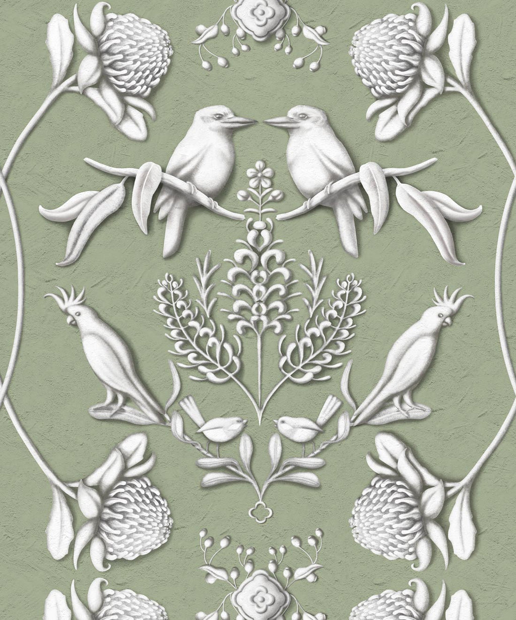 Australis Wallpaper, Tea Green