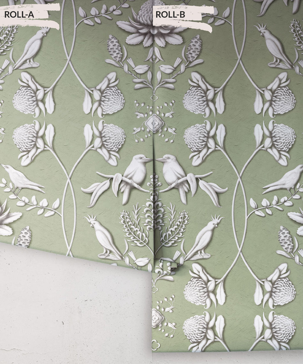 Australis Wallpaper, Tea Green