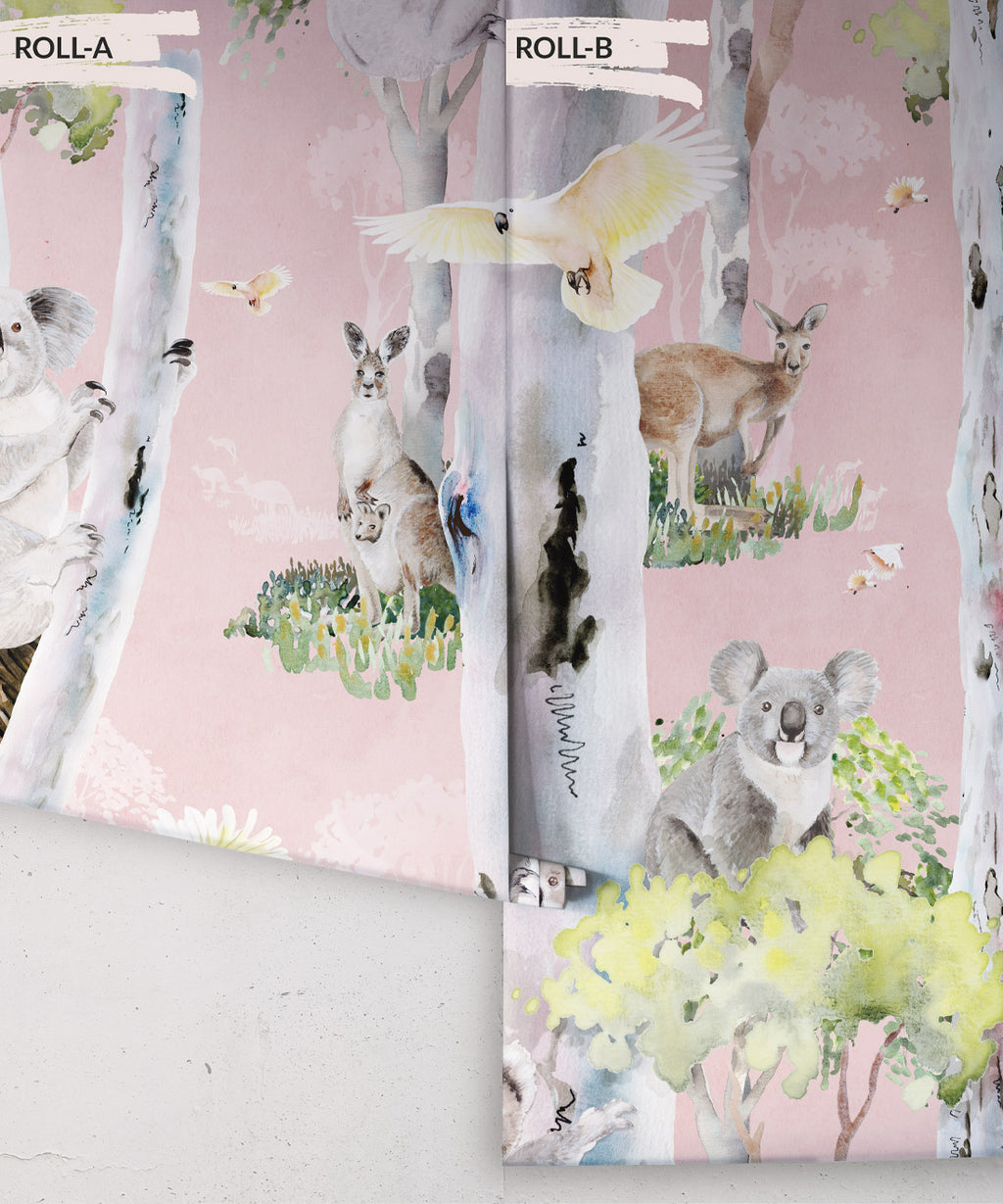 Native Bush Wallpaper, Coral