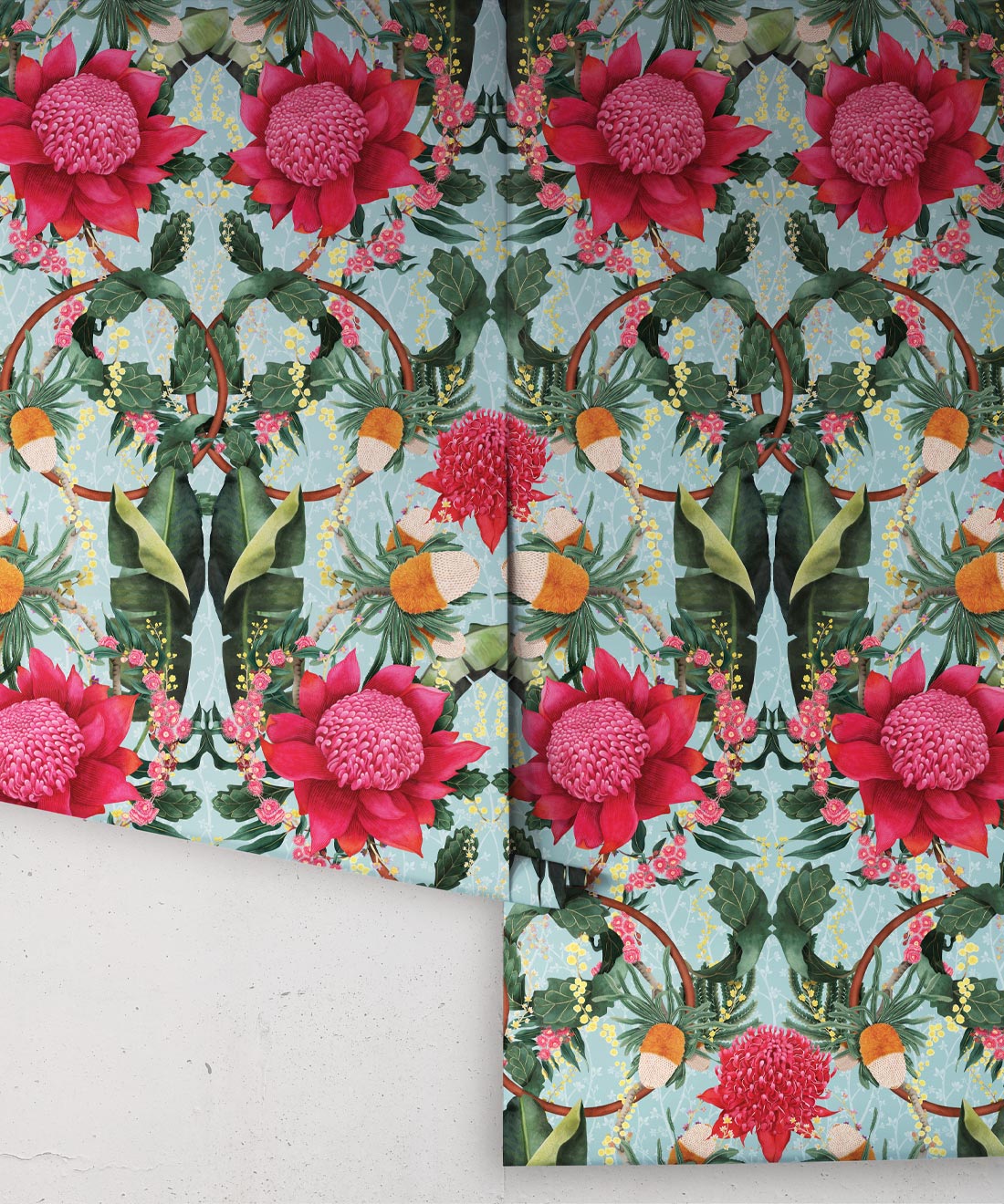 Waratah Medley Wallpaper, Sky