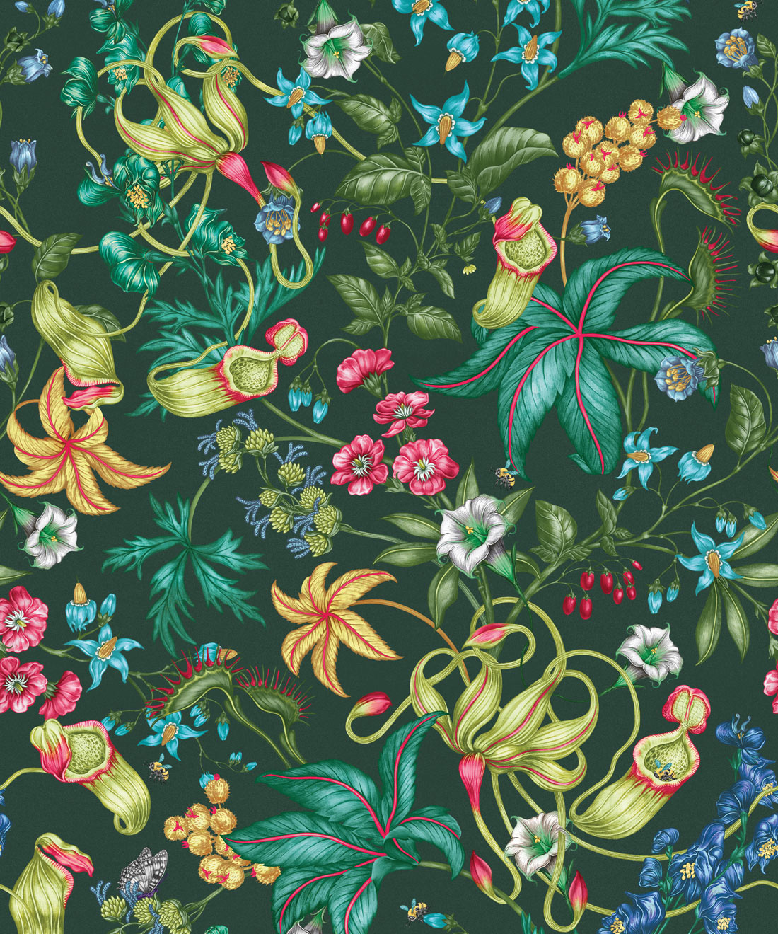 Alnwick Wallpaper, Emerald Temple