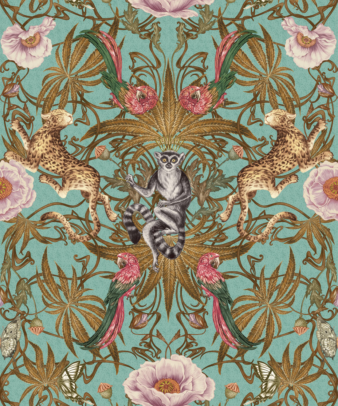 Green Magic Wallpaper, Mint Condition